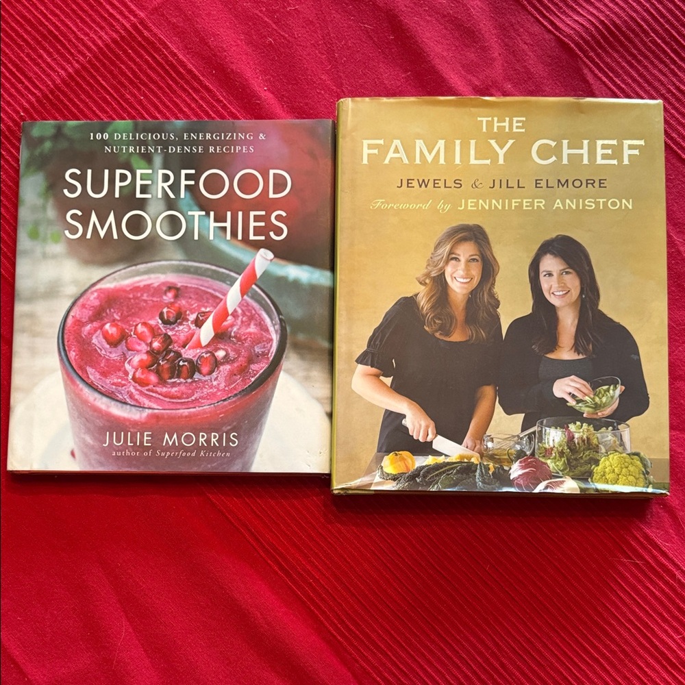 Superfood Smoothies Book by Julie Morris and The Family Chef by Jewels and Jill